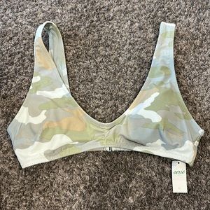 Aerie Large Camo Swim Top New with Tags